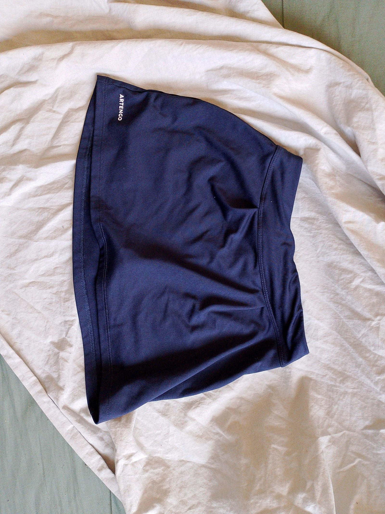 Jupe-short de sport Artengo bleu marine